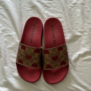 Coach slides excellent condition women size 7 super cute!!!